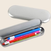 철제 볼펜케이스 슬림 샤프 만년필포장용 무지 철필통 미니, 사이즈, 대
