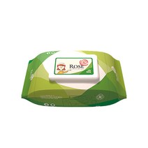 로즈 물티슈 플랫 대형 60매 20팩, 1box