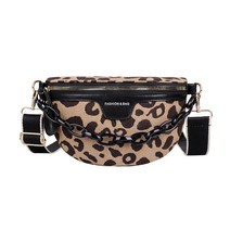 여성 가방 휴가 Crossbody 가슴 표범 무늬 지퍼 허리 Half Moon Luxury Women Fanny Pack, 01 Black waist bag