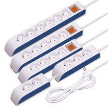 현대일렉트릭 하이탭 2800W 안전멀티탭 통합스위치 접지 16A 과부하차단 소형가전 [안전커버 증정], 4구1.5미터 HIPM16-42N, 1개