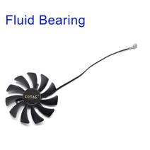 Zotac GTX1060 6Gb 미니 그래픽 카드용 DIY 교체 팬 새로운 85mm T129215SU 4 핀 3GB, 01 Fluid Bearing - Fan