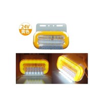 지노기업/24V LED 무빙 차폭등/울트라/사이드등/2WAY/트럭/면발광/신형/황색/엘로우/화물차/특장차/윙바디/탑차/측면등/타이어등/노면등/옆면등/트레일러/추레라/슬림/사이드램프, C24V 울트라 무빙사이드등(황색)