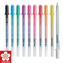 사쿠라 겔리롤 아쿠아립 파인 데코펜 0.6mm 젤펜 젤리롤 젤잉크펜 다꾸펜 / SAKURA, PGB#829S/그린