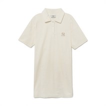 [국내정품]MLB 엠엘비 여성 베이직 테리 원피스 NY Cream