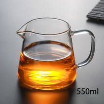 차탕기 무선포트 접이식전기포트 내열 투명 유리 차 주전자 페어 컵 차 하이 수제 쿵푸 차 컵 teaset gong, 03 550ml C