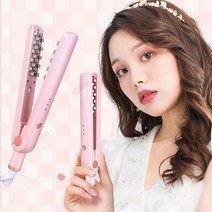 keka 볼륨 고데기 머리 뿌리 내추럴 볼륨 8mm 5mm 음이온 헤어 케어 온도 조절, 미니형-5mm, 핑크