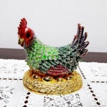 닭인형 닭모형보석함 카페인테리어, 상세페이지 참조