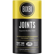 BIXBI 유기농 펫 슈퍼푸드 조인트 데일리 도그 캣 서플리먼트 2.12온스 병