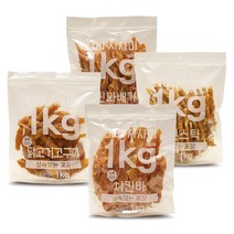 테비사사미 강아지간식 1kg 대용량 수제애견간식, 오리스틱 1kg, 1000g