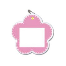 ch초_2808 유니아트 초등 꽃 명찰 10개 95x90mm 분홍 유니아트 어린이집명찰 유아명찰, 개구◇상품선택◇, 상세페이지 참조