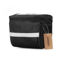 자전거리어백 로드자전거가방 자전거핸들가방 사이클링 bike insulated front bag mtb bike handlebar bag basket pannier 쿨러 가방, 블랙 s