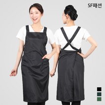 롱X형 얇은 앞치마, FREE, 블랙(ae48LL)