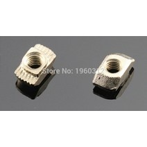 100PCS 20PCS CNC 3D 프린터 부품 M3/4/5/6 T 해머 헤드 3030 4040 알루미늄 프로파일 용 너트 니켈 도금 커넥터 고정, [03] -M5 100pcs