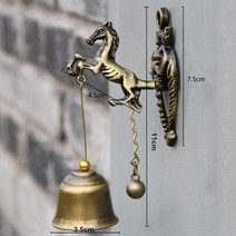 말굴레 말굴레고삐 굴레고삐 승마굴레 마방굴레금속 빈티지 초인종 가게 주인 럭키 벨 침실 두들겨 프론트, 02 Horse