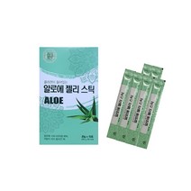 알로에젤리 100% 알로에 사포나리아 생즙 알로에겔 먹는알로에 저분자콜라겐 피쉬콜라겐 펩타이드 젤리 스틱, 2개
