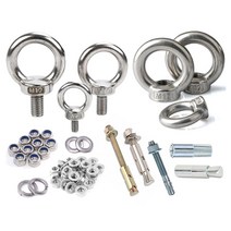 SUS 아이볼트 너트 스텐 차량용 서스 고리볼트 고리링 1/2 inch 3/8 inch 5/8 inch, 아이볼트(스텐), M8
