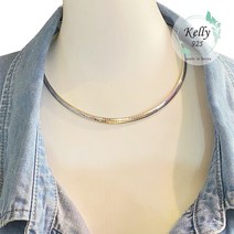 [kelly 925] 925실버 6mm 라운딩 스네이크 (한국산) 순은목걸이