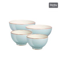 덴비 2인 스타터 세트 4P (컬러 선택), 헤리티지 피아자 밥/국 공기 4P