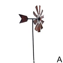 철아트 풍차 정원 지상 삽입 된 바람개비 야외 회전 장식 원예 안뜰 가드 F4X9, 01 A