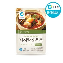 청정원 요리한수 바지락순두부양념150gx10개, 단품
