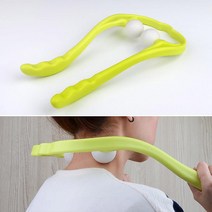 언제어디서나 실리콘볼 목 마사지기 색상랜덤 뭉친근육풀기 거북목, 1개