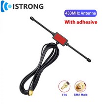433MHz GSM 패치 안테나 5dbi 햄 라디오 드론 DTU 모듈 스마트 홈 용 야외 장거리 옴니 신호 부스터 전류 TS9 SMA, GSM SMA