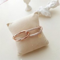 여자 볼드체인 꼬임 유광 은색 큐빅뱅글 팔찌 9565828