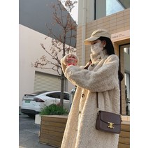 후리스 테일러드 무스탕 박시핏 데이트 집업 포인트 여성롱코트 누빔 랑 얼양털