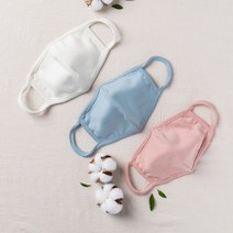 오가닉 입체형 마스크 유아용(1매)/오가닉 코튼 100%, 오프화이트 유아용(2~4세)