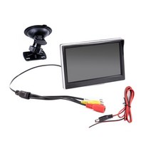 5인치 자동차 모니터 tft lcd 5 HD 디지털 16:9 800480 화면 역방향 후방 카메라 dvd vcd용 양방향 비디오 입력, 컵 은색