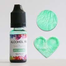 견고한 컬러 액체 안료 에폭시 수지 틴트 UV 착색제 염료 보석 만들기 musr999, 01 Fruit green