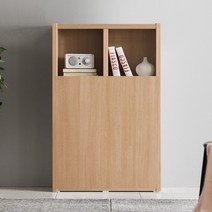 아씨방가구 로엘 36T 800 3단 도어형 책장, 화이트메이플