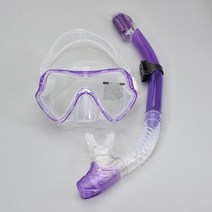 스킨스쿠버 스쿠버 다이빙 마스크 전문 스노클링 세트 성인용 실리콘 스커트 김서림 방지 고글 안경 수영 낚시 풀 장비, [08] Purple set