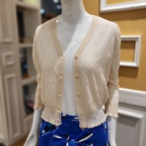 BCBG 비씨비지 여름신상품22 파노라마 스카시 가디건 B2B5K221