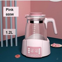 온도 조절 우유 조절기 지능형 아기 양조 우유 분말 우유 워머 뜨거운 물병 유리 45 55 70 100 도, 06 pink_04 AU