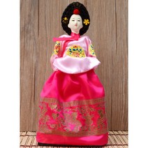 한국 한복인형 공예 조각 장식소품 선물 피규어 전통, P