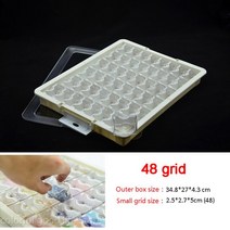 레고장 레고장식장 마징가케이스 120 그리드 아크릴 귀걸이 이어 버드 스토리지 박스 이동식 5 메이크업 쥬, 10 48 grids