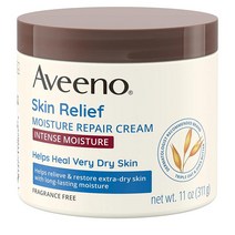스킨 릴리프 모이스처 리페어 바디 크림 11oz Aveeno Body Cream, 1팩