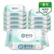 [깨끗한나라] 물티슈 FRESH 캡형 80매x10팩, 상세 설명 참조