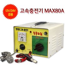 은성전자 딩동파워 고속충전기 MAX-80A 12V 24V 겸용 수동충전기 자동차 배터리 충전기 차량용, DD119S24(80A) 수동