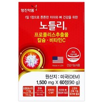 영진약품 노틀리 1500mg 60정 (2개월) 잇몸염증케어