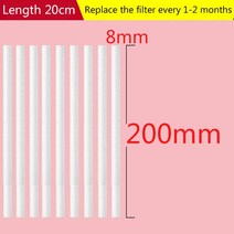 대형 가습기 아로마 필터 분무기 교체 면봉 절단 가능 x20 0mm 10x200mm 1L 2L 3000ml, 02 20pcs, [01] 8mmx200mm