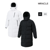 미라클 MR3 남여공용 지퍼 두꺼운 롱패딩 점퍼 소량단체복제작 과잠바 회사 로고인쇄 돕바