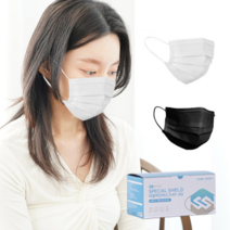 국산 보풀없는 써멀본드마스크 KF-AD 보건용 비말차단 덴탈 마스크 50매 (대형), 화이트 대형(50매)