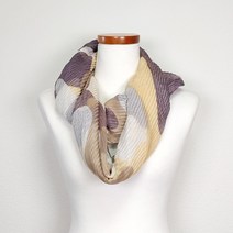 베이지 브라운 롱 스카프