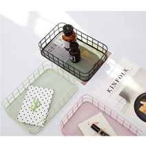스틸바스켓 리사토르프 헤밀 철제함 네트망 철망 탕비실 화장대 매거진 철제바구니 파니에 적층 쇼핑 네임텍 프라이 빵바구니 철바구니 수납바구니 냄비뚜껑 수납함 스토리지 과일트레이 와이어, 스카이