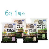 테비토퍼 두부두부 가는입자 7L 6개입 고양이모래, 향:라벤더