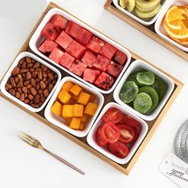 홈술 견과류 미니 종지 나눔 찬기 트레이 혼수식기 반찬찬기 찬식기 집들이선물 소분접시 신혼식기 찬그릇, 정사각3