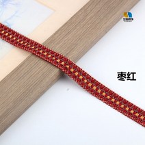 레이스 인테리어 레이어드 커튼 소파 쿠션 보조재 마크라메, T06-대추색 한권(한권 11.5미터)