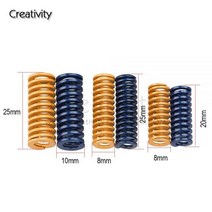4/10pcs 3D 프린터 부품 스프링 가열 침대 수평 조절 820mm 1025 핫 플레이트 Ender3 CR10 MK2A 수입, 8mm OD 25mm length_4PCS blue